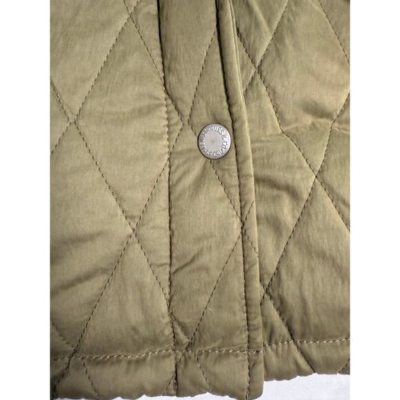 LEVIS Quilted Shacket Jacket Military Olive Womens Size MEDIUM - Picture 5 of 13